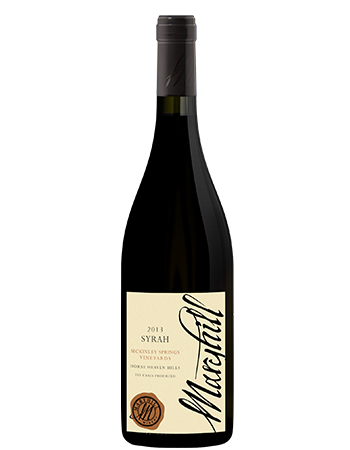 2014 Syrah, McKinley Springs Vineyard