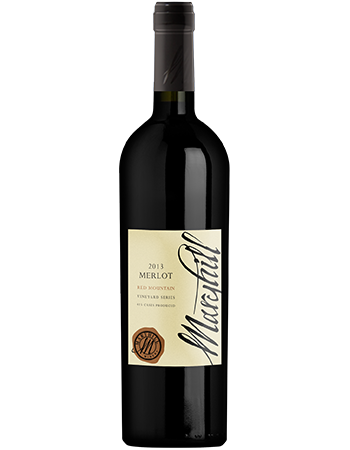 2013 Merlot, Red Mountain Vineyard